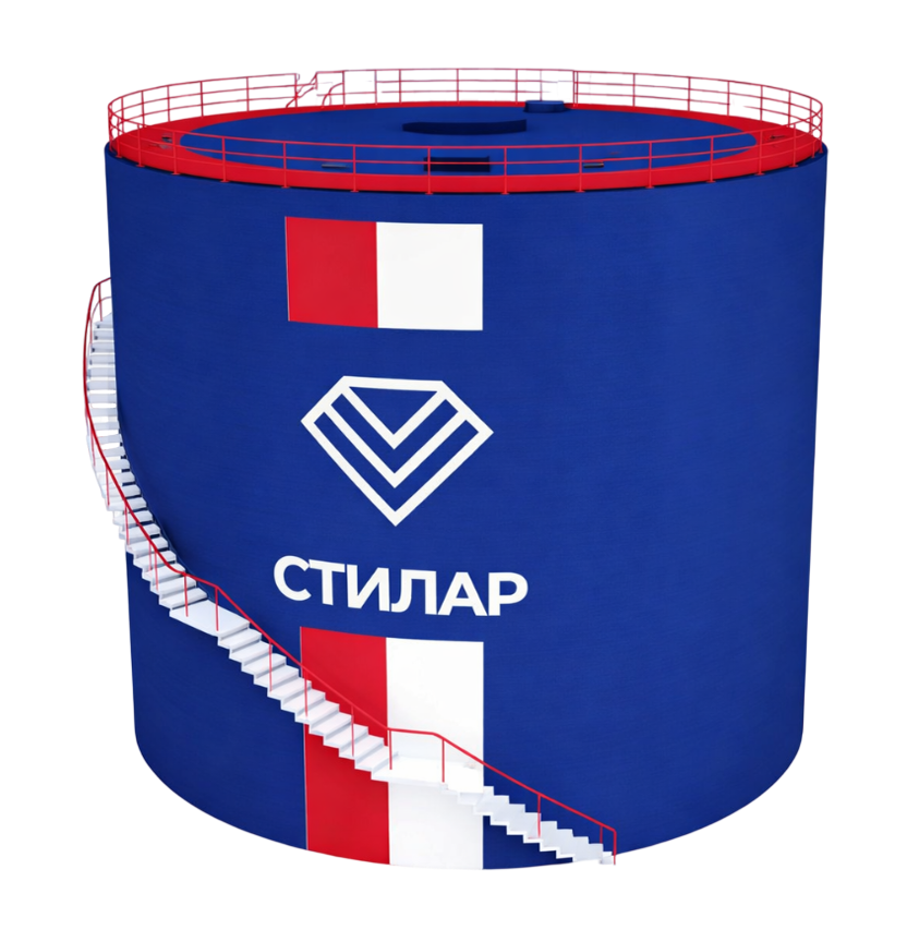 Цельносварной резервуар РВС для химических веществ 150 м³ от завода-производителя