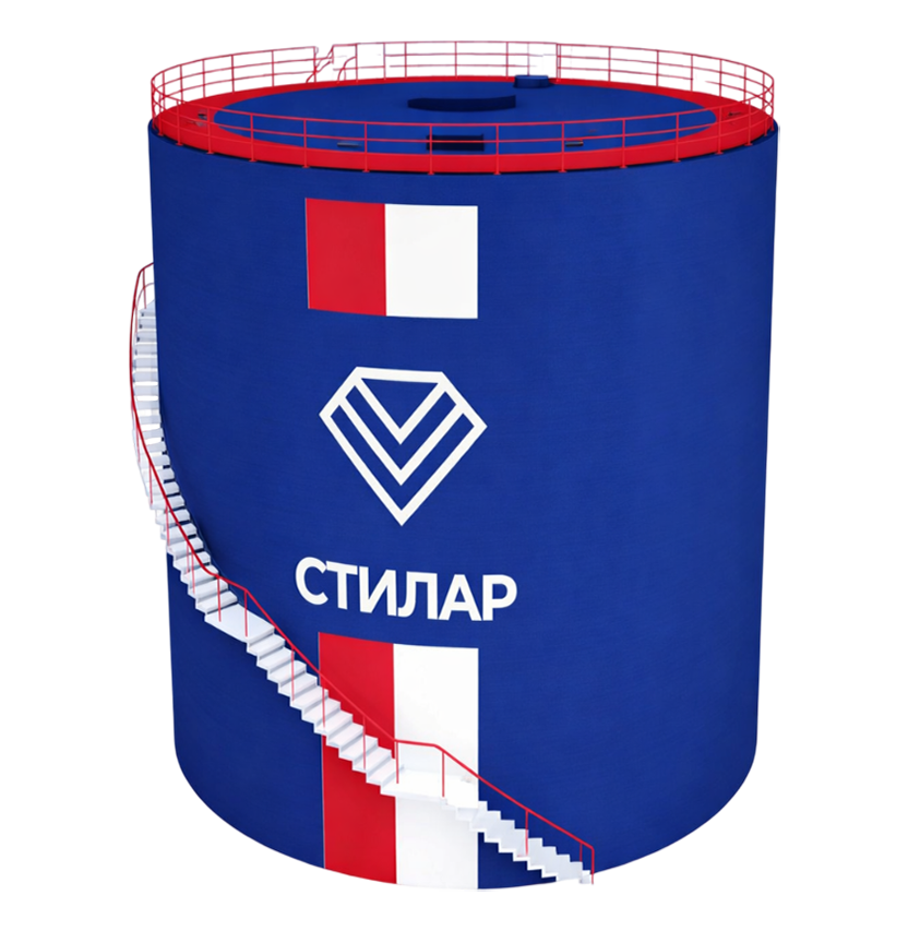 Цельносварной резервуар РВС для нефтепродуктов 200 м³ от завода-производителя